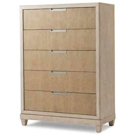 Two Tone Drawer Chest with Five Drawers